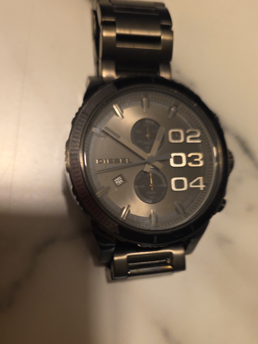 Diesel Gray Stainless Steel Chronograph Watch